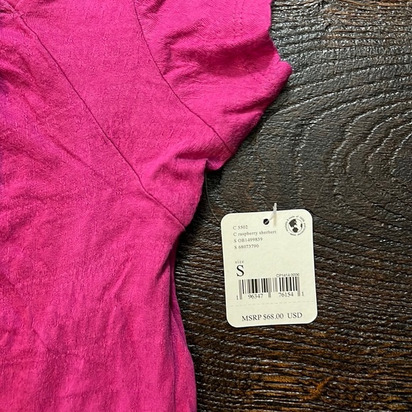 16. Free People Beach free-est Vivi Open Back Stretch Cotton Dress in Raspberry - Picture 7 of 8